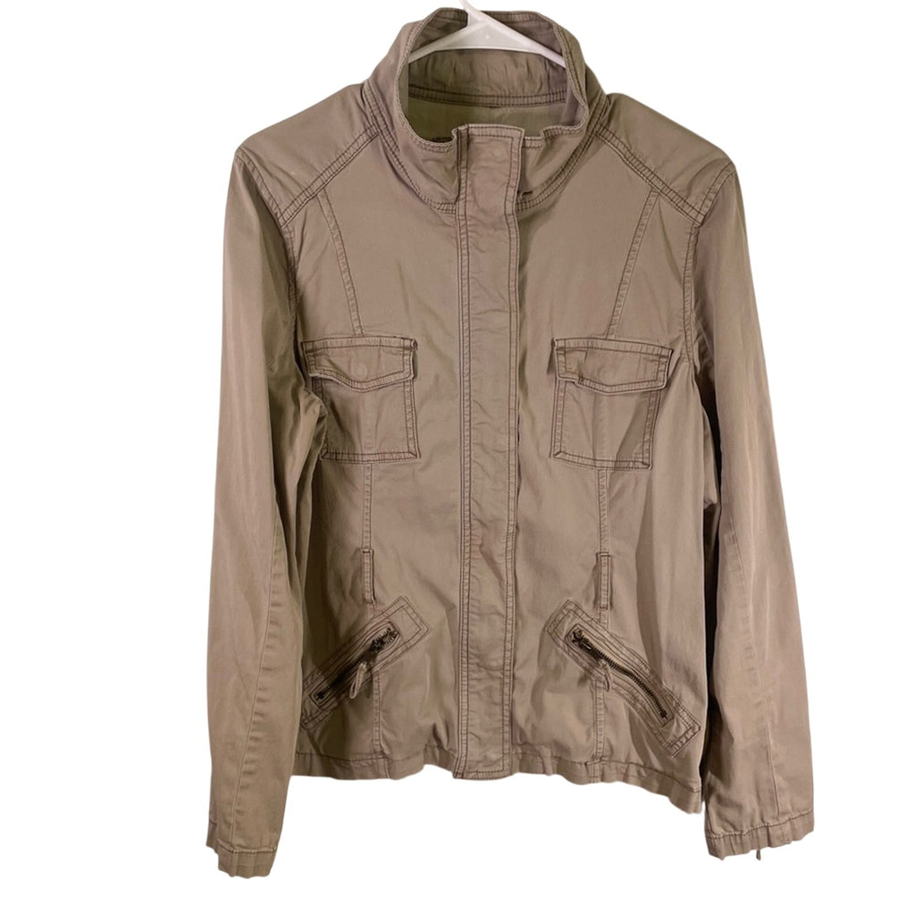 Women’s Sonoma lightweight summer tied jacket. Khaki colored.