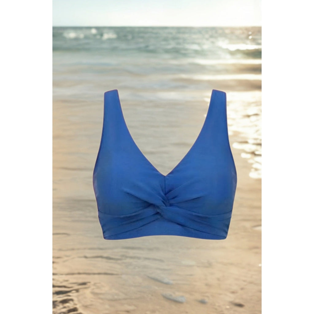 Younique Women Cut out Twist Bikini Top Supportive Large Bust Swimsuit Top Small