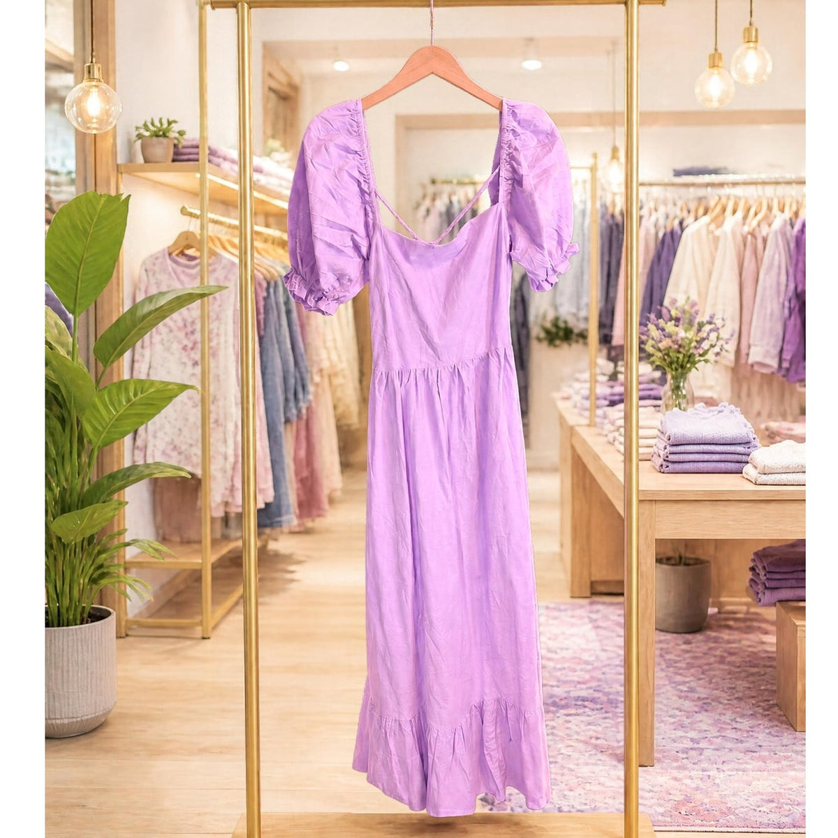Anthropologie Charlie Holiday Lavendar Summer/Spring/Easter Dress