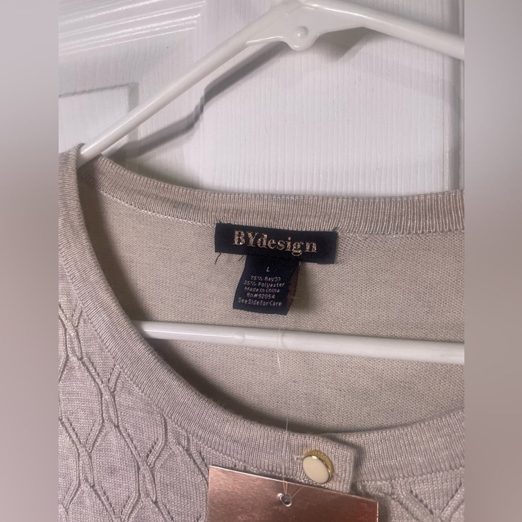 BY DESIGN NWT CARDIGAN SWEATER SIZE L