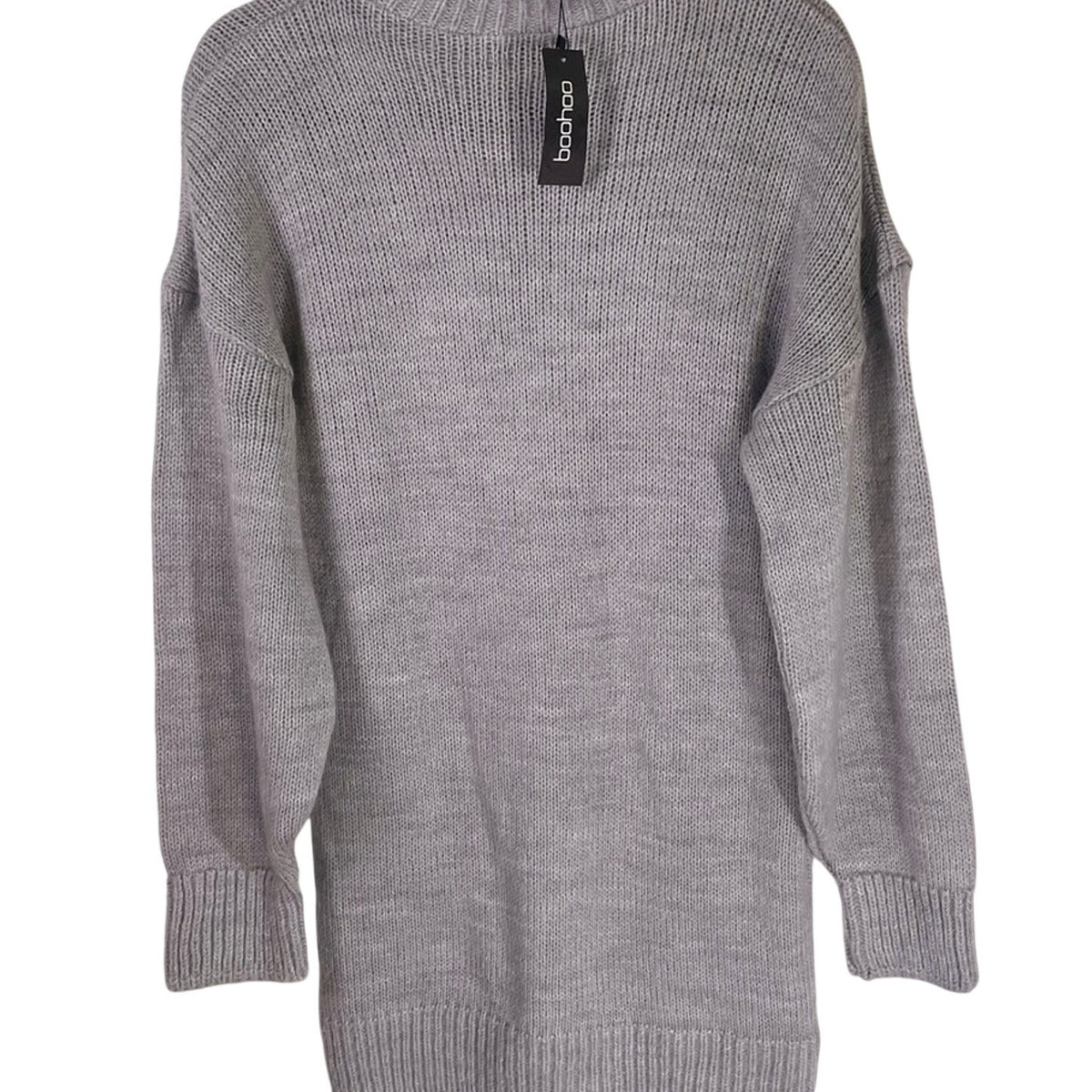 Boohoo Soft Knit Longline Sweater Size M