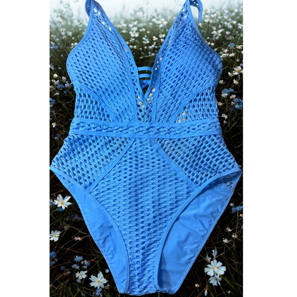 Becca Baby Blue One Piece NWT