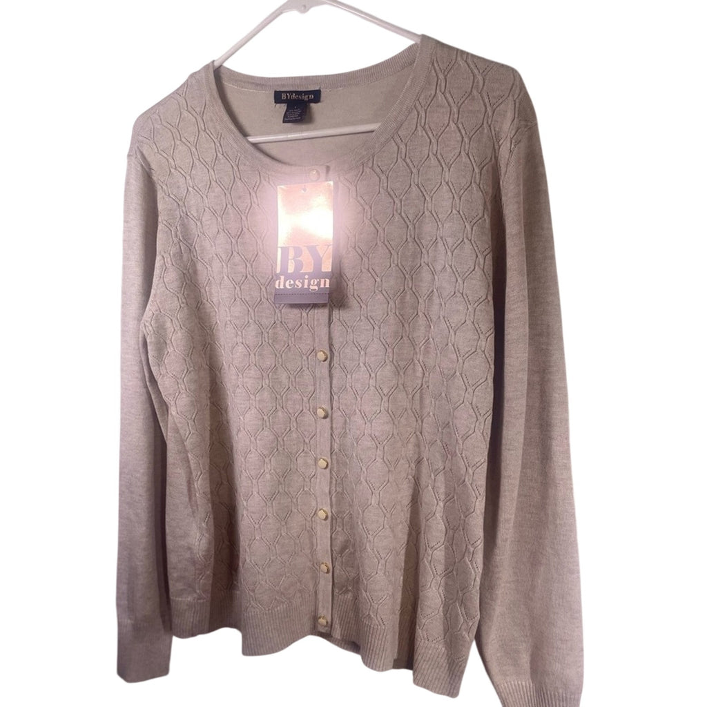 BY DESIGN NWT CARDIGAN SWEATER SIZE L