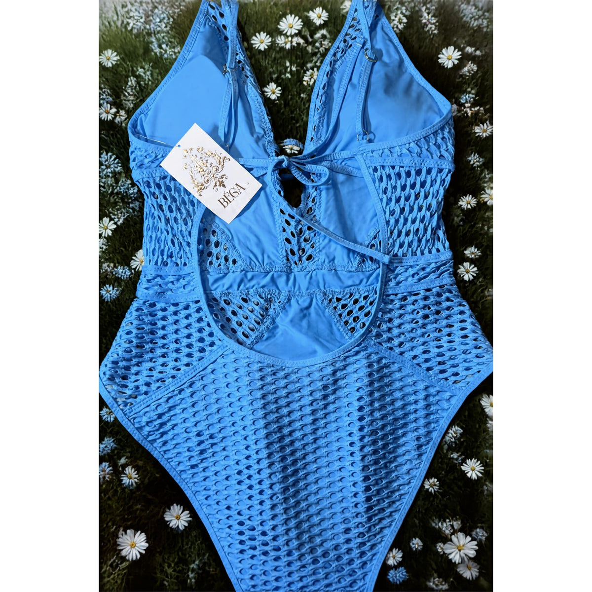Becca Baby Blue One Piece NWT