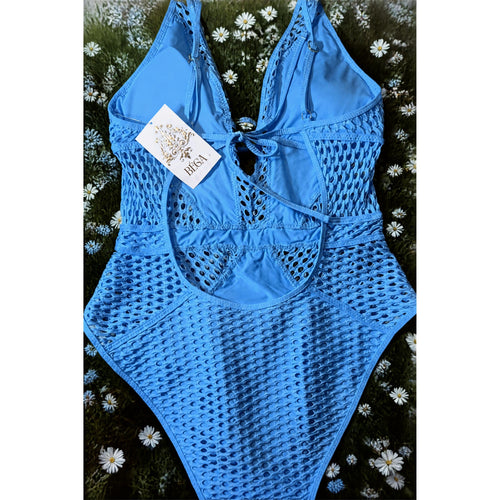 Becca Baby Blue One Piece NWT