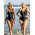 Sexy One Shoulder Versitile 3 way Lace Up Swimwear Monokini L adjustable Ties