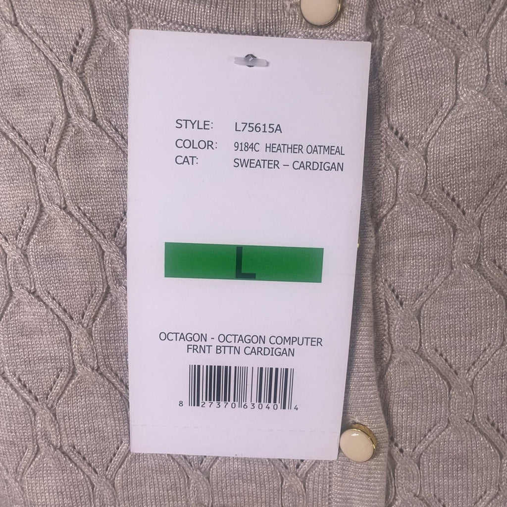 BY DESIGN NWT CARDIGAN SWEATER SIZE L