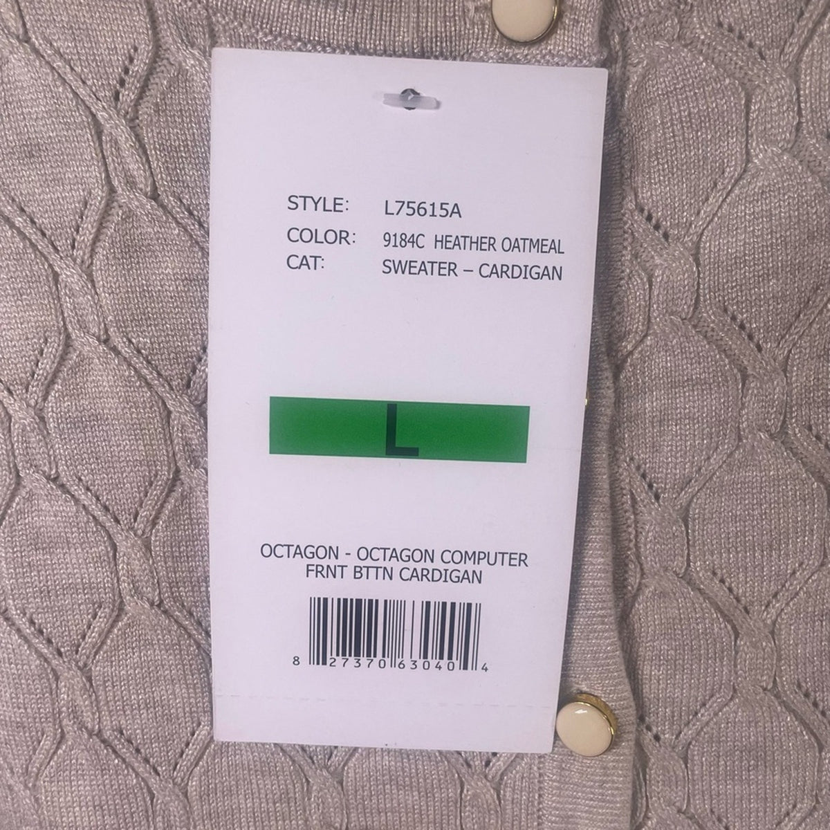 BY DESIGN NWT CARDIGAN SWEATER SIZE L