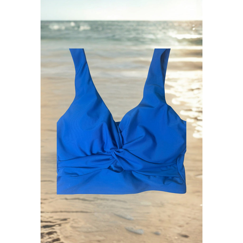 Younique Women Cut out Twist Bikini Top Supportive Large Bust Swimsuit Top Small