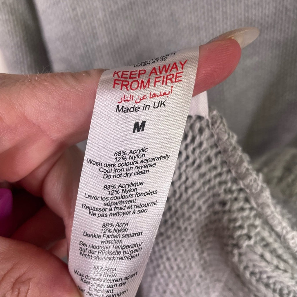 Boohoo Soft Knit Longline Sweater Size M