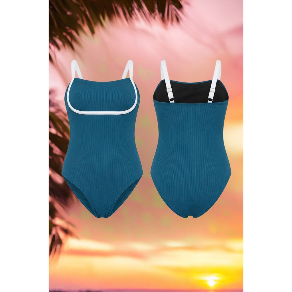 Blooming Jelly Womens Tummy Control One Piece Ribbed XL NWOT