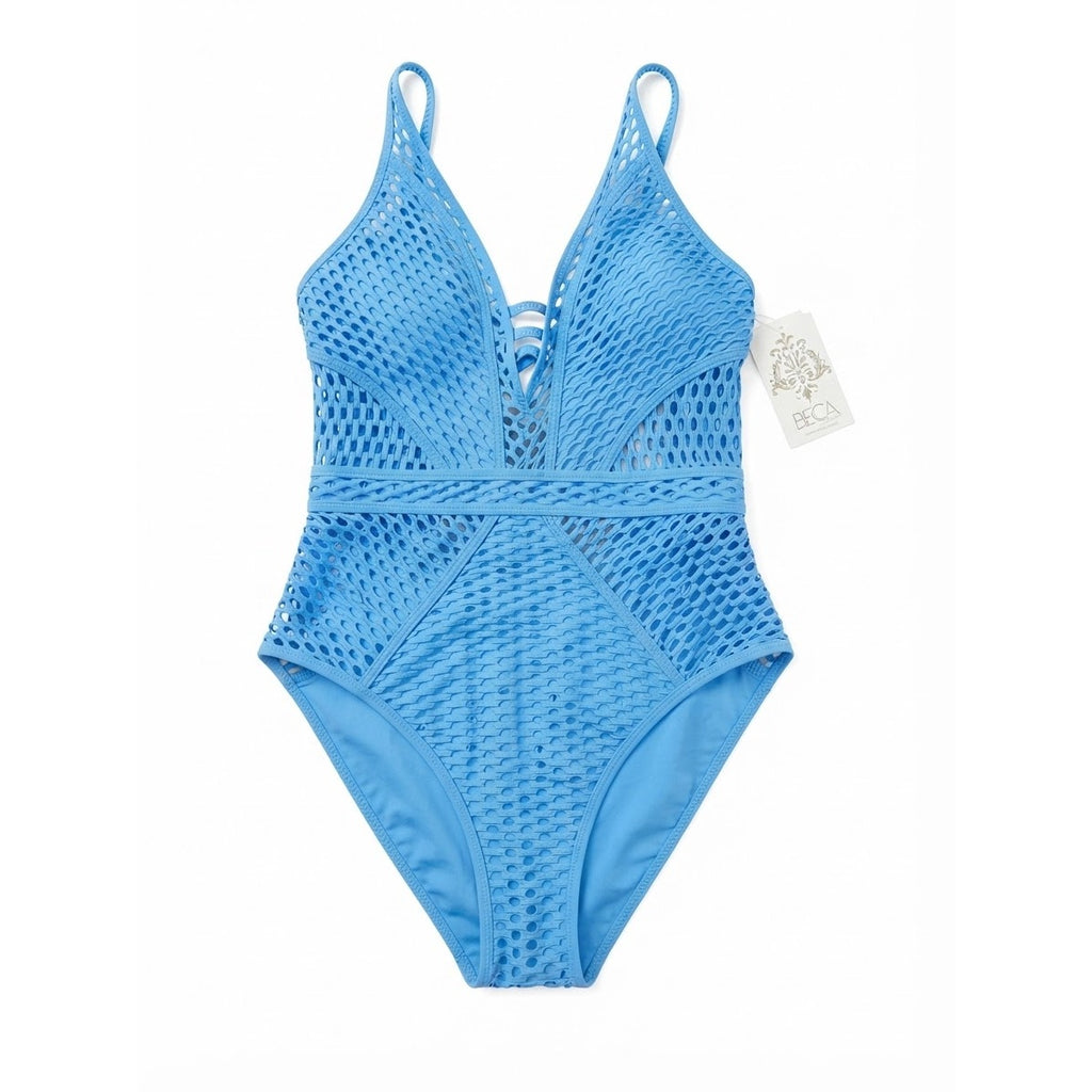 Becca Baby Blue One Piece NWT