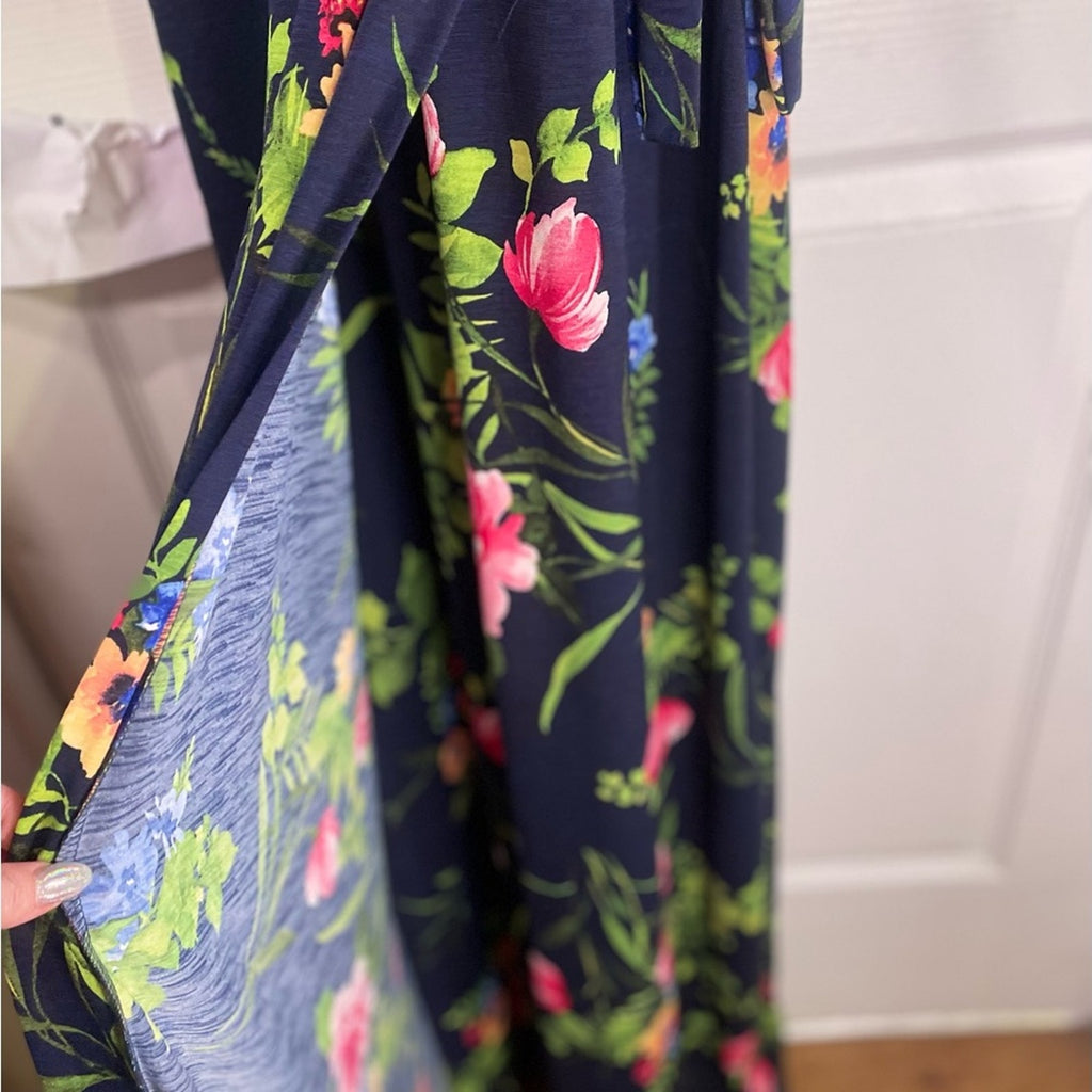 Le Lis Wrap Knit Maxi Dress