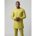 Men's Lime Green Long Sleeve Senator Suit