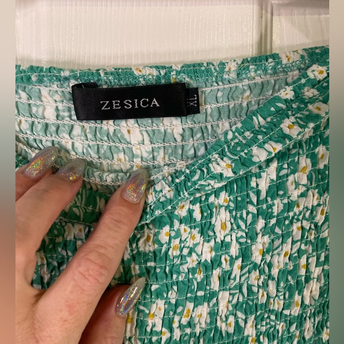 Green Floral Dress