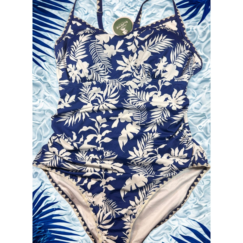 Eomenie Women's One Piece Swimsuit Tummy Control Slimming Bathing Suit Ruched XL